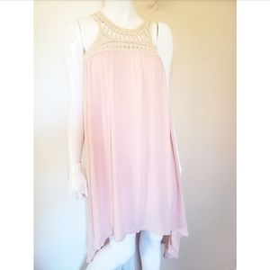 Chelsea & Violet Pink Knitted Front Detail Dress